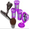 2-Item Bundle: 4-Pack Cafe Save 1-Stream Reusable K Cup Coffee Filters + EZ-Scoop 2 Tbsp Scoop with Integrated Funnel, Refillable Pod Capsule For Use with Keurig & Select Single Cup Coffee Maker view 1