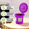 2-Item Bundle: 4-Pack Cafe Save 1-Stream Reusable K Cup Coffee Filters + EZ-Scoop 2 Tbsp Scoop with Integrated Funnel, Refillable Pod Capsule For Use with Keurig & Select Single Cup Coffee Maker view 2