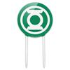 Acrylic Green Lantern White Logo Cake Topper Party Decoration for Wedding Anniversary Birthday Graduation view 1