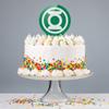 Acrylic Green Lantern White Logo Cake Topper Party Decoration for Wedding Anniversary Birthday Graduation view 4