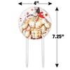 Acrylic Mortal Kombat Klassic Goro Character Cake Topper Party Decoration for Wedding Anniversary Birthday Graduation view 2