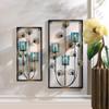 Accent Plus Candle Holder Christmas Decorations Indoor Home Decor Peacock Plume Wall Sconce Candle Holders Christmas Candle Holder Tealight Candle Holder, 7 X 2.5 X 14.75 Inches view 3