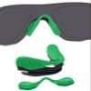 BLAZERBUCK Replacement Nose Piece Pads for Oakley EVZero Path/EVZero Pitch/EVZero Range/EVZero Blades/Cybr Dyno Sunglasses - Dark Green view 1