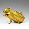 Fashion158 Auspicious Good luck Golden mice # OFFICE HOME efficacious Talisman Money Drawing auspicious fortune mice Brass Statue view 2