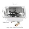 Automatic Stainless Steel Pitcher Rinser, Cup Washer Cleaner Glass Rinser for Hotel Bar Cafe, Stainless Pitcher Rinser view 2