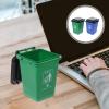 2PCS Mini Curbside Trash and Recycle Can Set/Pencil Cup,Creative Dust Bin Supplies Holder(Blue + Green) view 2