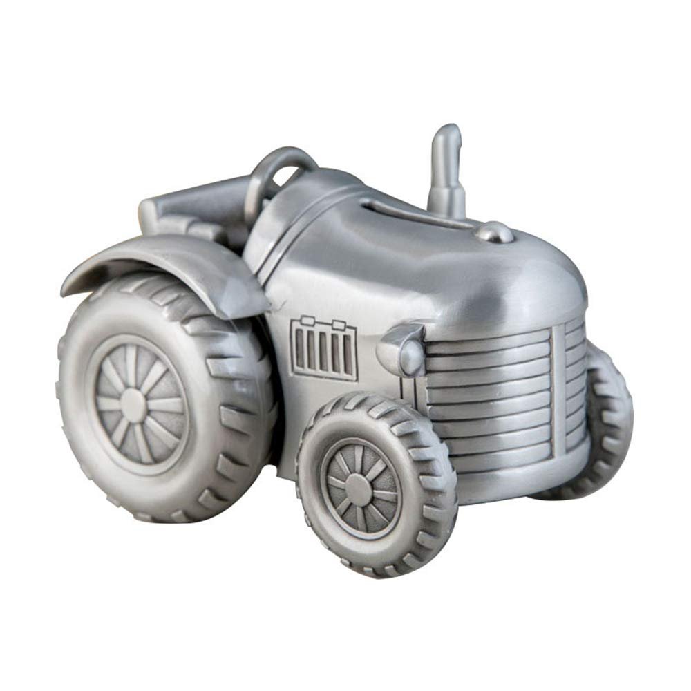 Uterstyle Metal Money Coin Saving Box Bank Coin Storage Box Home Interior Decor Artwork Christening GiftsFarm Tractors