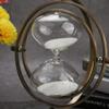 Gold Metal 15 Minutes Hourglass, Classical Sand Glass Timer Clock Wine Sobering Timer in Living Room, Bedroom, Office, Best Gift Choice for Halloween Christmas Valentine, 10.23 * 7.48 inch view 3