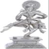 A Classical Indian Dancer - Brass Statue - Color Amazing Silver Color view 3