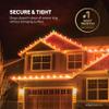 All-Purpose Holiday Light Clips [Set of 400] Christmas Light Clips, Outdoor Light Clips - Mount to Shingles & gutters - Works with Mini, C6, C7, C9, Rope, Icicle Lights - No Tools Required - USA Made view 2