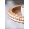 A and B Home A&B Home Whitewash Tan 2-Tier Wood Bead Trim Tray view 3
