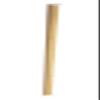 1 3/8" Thick Solid Wood Closet Pole with Plastic End-brackets (8 FT) view 2