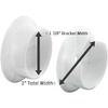 1 3/8" Thick Solid Wood Closet Pole with Plastic End-brackets (6 FT) view 4