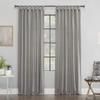 Archaeo Washed Cotton Twist Tab Curtain, 52" x 95", Silver Gray view 1
