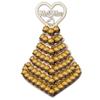 Amosfun 7-layer Wooden Chocolate Display Stand Heart Shape Romantic Delicate Candies Food Display Decor for Wedding Bridal Shower Party Supplies view 1