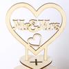 Amosfun 7-layer Wooden Chocolate Display Stand Heart Shape Romantic Delicate Candies Food Display Decor for Wedding Bridal Shower Party Supplies view 4