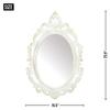 Accent Plus Antiqued White Wall Mirror 15.5x23.5x0.5 view 2