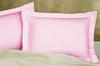 3 Piece Set Solid 15" Deep Pocket Pleated Bed Skirt for Round Bed with Pillowsham 600TC Egyptian Cotton (Pink, Queen 88" Diameter) view 2