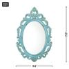 Accent Plus Distressed Baby Blue Wall Mirror 15.5x23.5x0.5 view 2