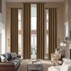 cololeaf Home Decor Velvet Curtain 96 Inches Long Grommet Curtain Panel Window Treatment for Living Room - Extra Wide Curtain for Hall Guest Room - Java 100W x 96L Inch (1 Panel) view 1