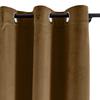 cololeaf Home Decor Velvet Curtain 96 Inches Long Grommet Curtain Panel Window Treatment for Living Room - Extra Wide Curtain for Hall Guest Room - Java 100W x 96L Inch (1 Panel) view 2