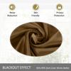 cololeaf Home Decor Velvet Curtain 96 Inches Long Grommet Curtain Panel Window Treatment for Living Room - Extra Wide Curtain for Hall Guest Room - Java 100W x 96L Inch (1 Panel) view 4