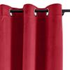 cololeaf Home Decor Velvet Curtain 96 Inches Long Grommet Curtain Panel Window Treatment for Living Room - Extra Wide Curtain for Hall Guest Room - Raspberry Red 100W x 96L Inch (1 Panel) view 2