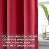 cololeaf Home Decor Velvet Curtain 96 Inches Long Grommet Curtain Panel Window Treatment for Living Room - Extra Wide Curtain for Hall Guest Room - Raspberry Red 100W x 96L Inch (1 Panel) view 3
