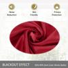 cololeaf Home Decor Velvet Curtain 96 Inches Long Grommet Curtain Panel Window Treatment for Living Room - Extra Wide Curtain for Hall Guest Room - Raspberry Red 100W x 96L Inch (1 Panel) view 4