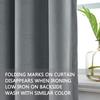 cololeaf Home Decor Velvet Curtain 96 Inches Long Grommet Curtain Panel Window Treatment for Living Room - Extra Wide Curtain for Hall Guest Room - Natural Grey 100W x 96L Inch (1 Panel) view 3