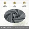 cololeaf Home Decor Velvet Curtain 96 Inches Long Grommet Curtain Panel Window Treatment for Living Room - Extra Wide Curtain for Hall Guest Room - Natural Grey 100W x 96L Inch (1 Panel) view 4