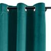 cololeaf Home Decor Velvet Curtain 96 Inches Long Grommet Curtain Panel Window Treatment for Living Room - Extra Wide Curtain for Hall Guest Room - Everglade Teal 100W x 96L Inch (1 Panel) view 2