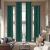 cololeaf Home Decor Velvet Curtain 96 Inches Long Grommet Curtain Panel Window Treatment for Living Room - Extra Wide Curtain for Hall Guest Room - Moss 100W x 96L Inch (1 Panel) view 1