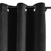 cololeaf Home Decor Velvet Curtain 96 Inches Long Grommet Curtain Panel Window Treatment for Living Room - Extra Wide Curtain for Hall Guest Room - Warm Black 100W x 96L Inch (1 Panel) view 2