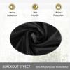 cololeaf Home Decor Velvet Curtain 96 Inches Long Grommet Curtain Panel Window Treatment for Living Room - Extra Wide Curtain for Hall Guest Room - Warm Black 100W x 96L Inch (1 Panel) view 4