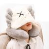 JUZIPI Travel Pillow with Winter Hat Neck Head Support Air Traveling Pillows Winter Hats for Women for Sleeping Rest, Airplane, Car, Home Use view 1