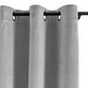 cololeaf Home Decor Velvet Curtain 96 Inches Long Grommet Curtain Panel Window Treatment for Living Room - Extra Wide Curtain for Hall Guest Room - Grey 100W x 96L Inch (1 Panel) view 2