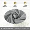 cololeaf Home Decor Velvet Curtain 96 Inches Long Grommet Curtain Panel Window Treatment for Living Room - Extra Wide Curtain for Hall Guest Room - Grey 100W x 96L Inch (1 Panel) view 4