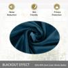 cololeaf Home Decor Velvet Curtain 96 Inches Long Grommet Curtain Panel Window Treatment for Living Room - Extra Wide Curtain for Hall Guest Room - Midnight Blue 100W x 96L Inch (1 Panel) view 4
