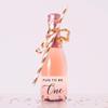 Andaz Press Blush Pink Rose Elegant Party Baby Girl's 1st Birthday Collection, Waterproof Mini Champagne Wine or Milk Bottle Labels, Fun to Be One, 20-Pack, Party Favors Decor Gift Ideas view 3