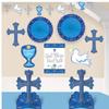Amscan Communion Day Room Decorating Kit, Multisize, Blue view 1