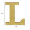 Stunning Gold Glitter MDF Letter "L" - 8.86" x 7.25" (1 Pc.) - Premium Quality & Durable Material - Unique & Ready-to-Use Party Decor - Perfect for Parties & Events view 2