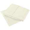 100% Cotton with Sateen Finish Bed Sheets, 4 Pieces Sheet Set - Easy Fit 400 TC, Breathable & Bedding Sheets Fits Upto 15 Inches Deep Pocket Mattress, Size: TwinXL, Color: Ivory Solid view 4