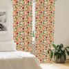 Ambesonne Christmas Curtains, Vivid Colorful Xmas Theme Pine Cones Branches Gingerbread Man Berry Image Print, Window Treatments 2 Panel Set for Living Room Bedroom, Pair of - 28" x 63", Red Beige view 4