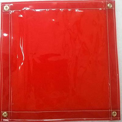 A.B. Kelly Welding Curtains (6 ft x 12 ft, Red Curtain)