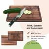 Beef Cuts-Wooden Cutting Board for Kitchen Juice Groove Natural Custom Engraved in USA, Wedding Anniversary Birthday Present, Housewarming New Home (Walnut 11x17) view 4