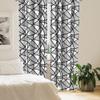 Ambesonne Black and White Window Curtains, Geometrical Pattern with Abstract Design Thick and Thin Lines Tile, Lightweight Decor 2-Panel Set with Rod Pocket, Pair of - 28" x 95", Charcoal White view 4