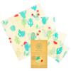 Ideal Wrap Premium Organic Beeswax Food Wrap (Colorful Cactus, 4 Pack) view 1