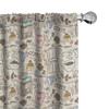 Ambesonne Modern Curtains, Coffee Time Vintage Espresso Machine Cupcakes Beans Design, Window Treatments 2 Panel Set for Living Room Bedroom, Pair of - 28" x 95", Pink Beige view 1