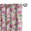 Ambesonne Shabby Flora Curtains, Summer Spring Garden Flowers with Leaves and Buds Art, Window Treatments 2 Panel Set for Living Room Bedroom, Pair of - 28" x 63", Pink view 1
